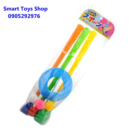 Bộ 3 gậy goft+banh+lỗ nhựa/ bộ gậy gôn