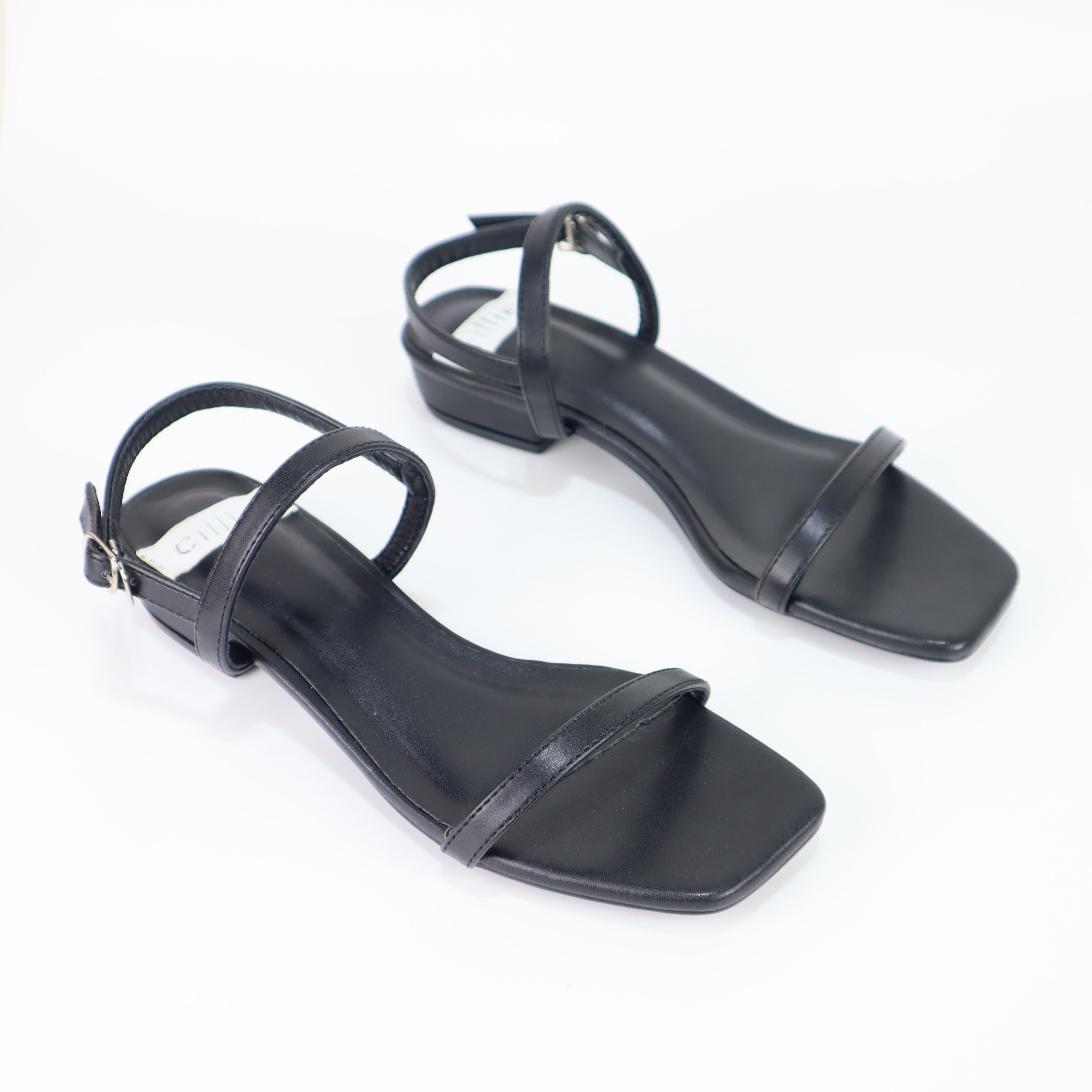 Giày sandal nữ quai ngang Cillie cao 2cm 1002