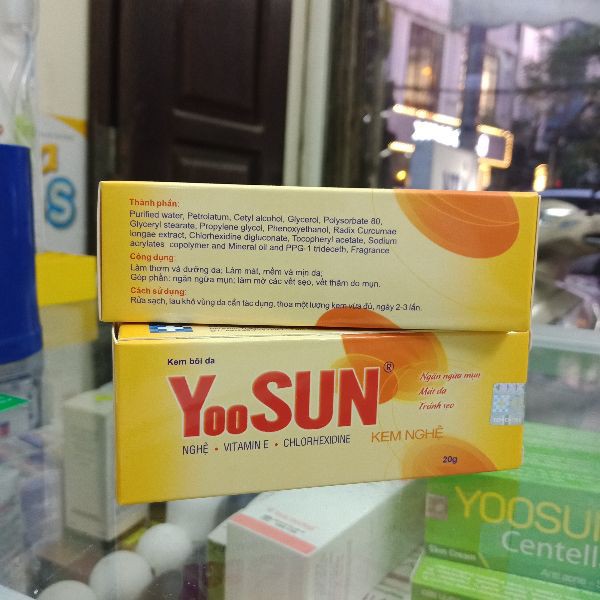 Kem ngừa mụn, sát khuẩn, liền sẹo YOOSUN KEM NGHỆ 20g