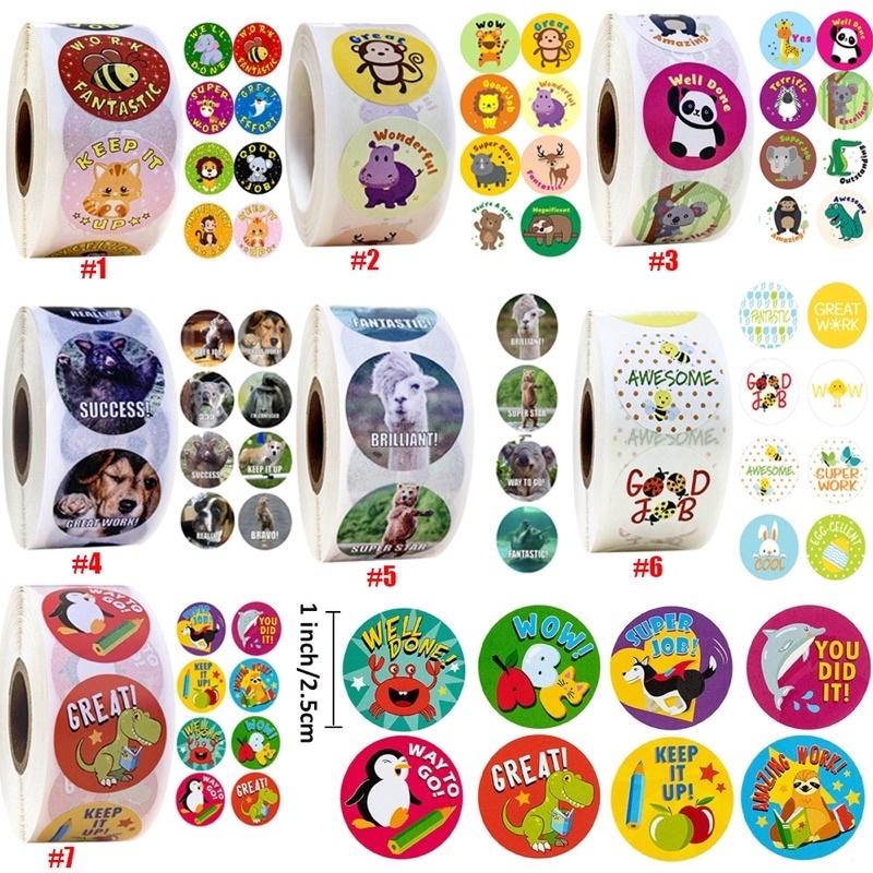 STICKER CUỘN LỜI KHEN 500 ICON