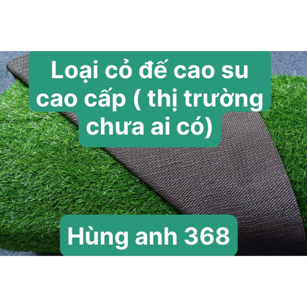 (RẺ NHẤT THỊ TRƯỜNG ) Thảm cỏ nhân tạo 2cm đế thường và đế cao su hàng cao cấp, kích thước 1m2 = 0,5x2m