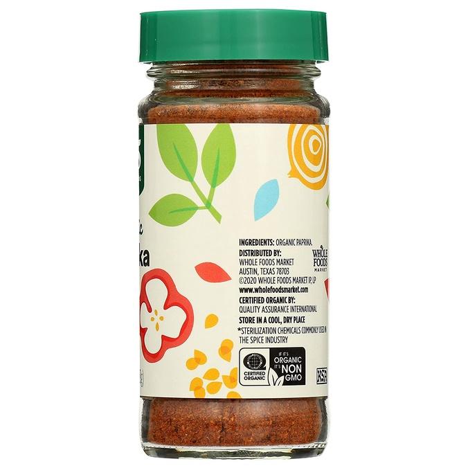HŨ BỘT ỚT PAPRIKA HỮU CƠ 365 by Whole Foods Market, Paprika Organic, 48g