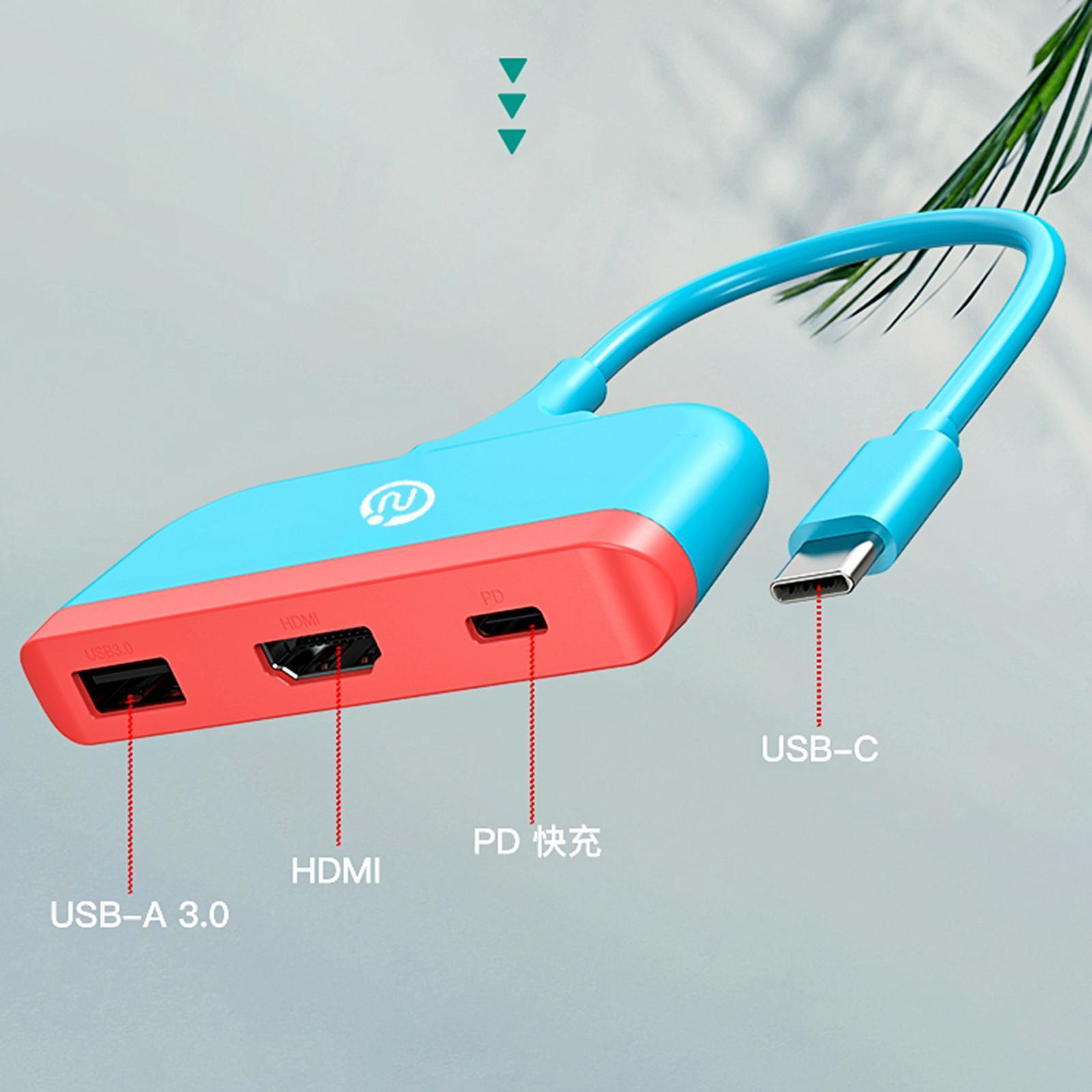 Type--Port Hub with USB 3.0 Adapter Converter Fit for