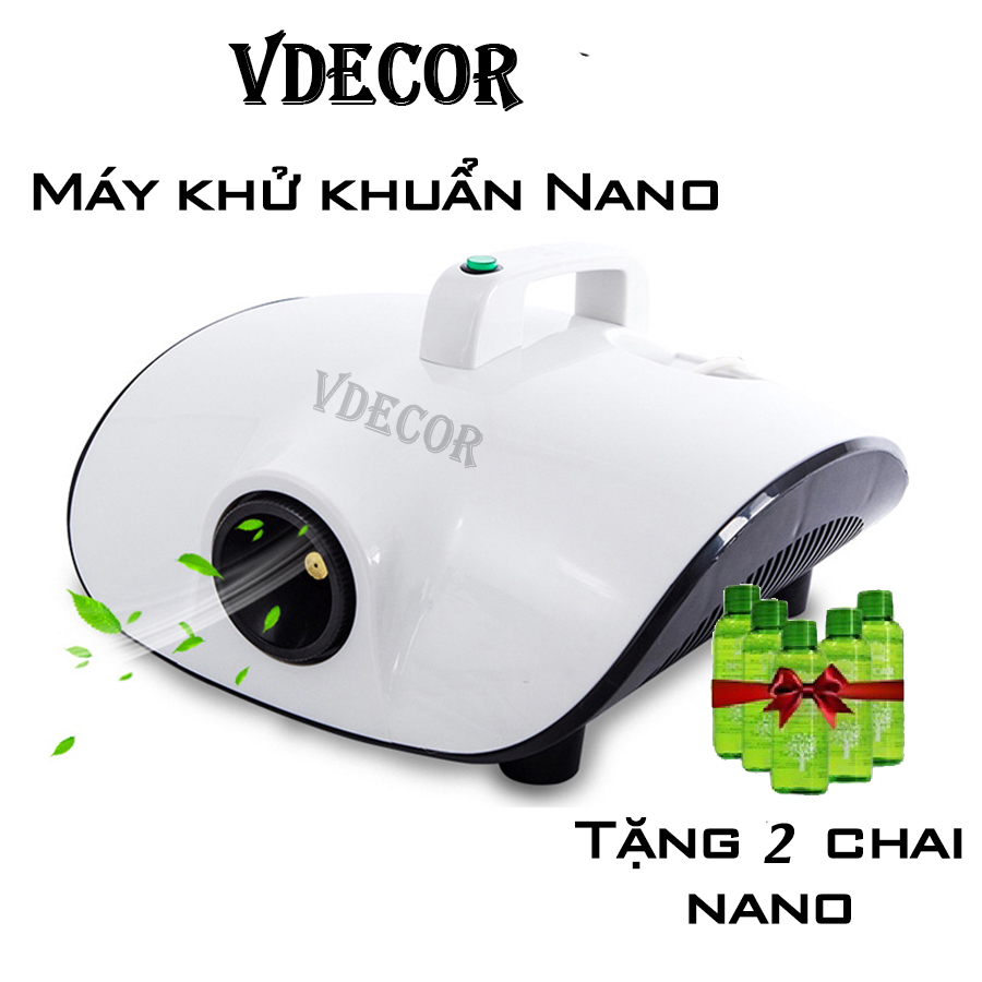 Máy khử trùng Nano Vdecor Diệt Mọi Vi Khuẩn, Đánh Bay Mùi Hôi Ẩm Mốc Trên xe ô tô, Nhà Hàng, Quán Ăn