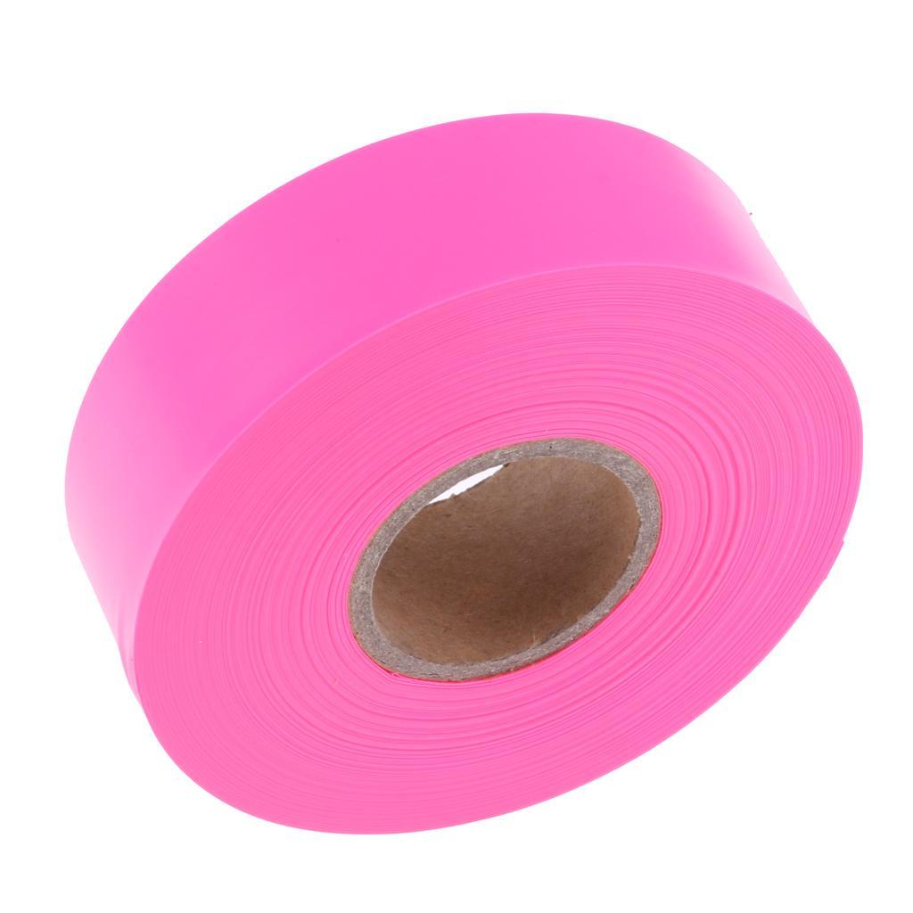 2x Outdoor Garden Tool Flagging Tape Trail Marking Safety Ribbon Camp Pink
