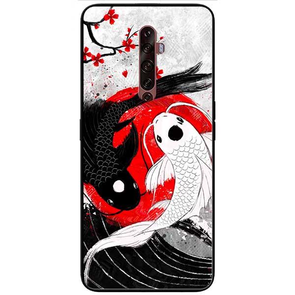 Ốp lưng dành cho Oppo Reno 2Z / 2F / 10X - Cá Chép Đen Trắng
