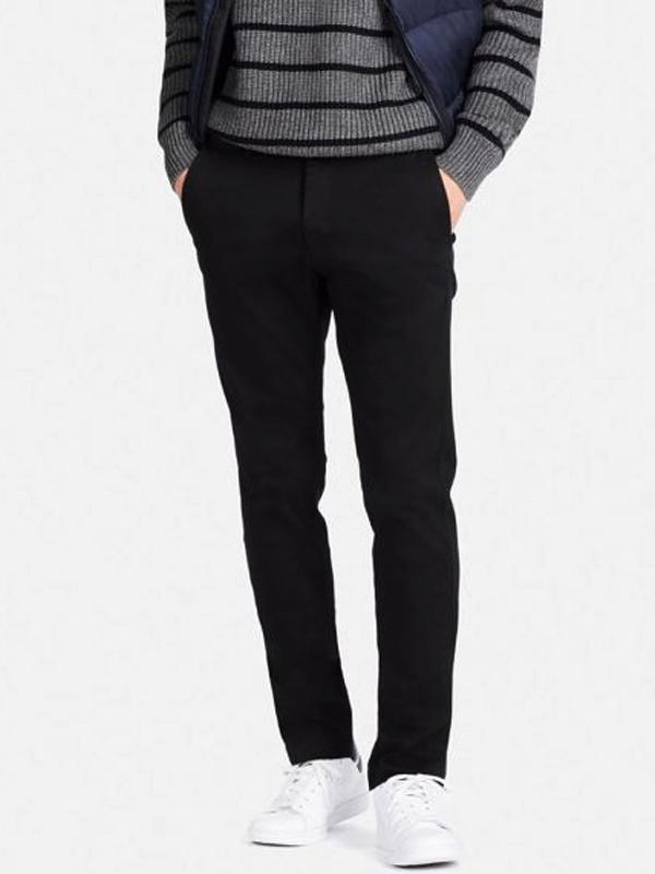 Quần Kaki Nam MEN SKINNY Chino Flat Front Pants BLACK - SIZE 29-30-32-34