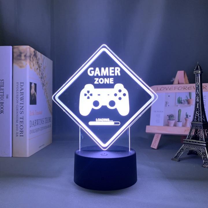 Đèn led để bàn decor 3D cảm ứng DL3 PlayStation3D hàng đẹp nhiều mẫu