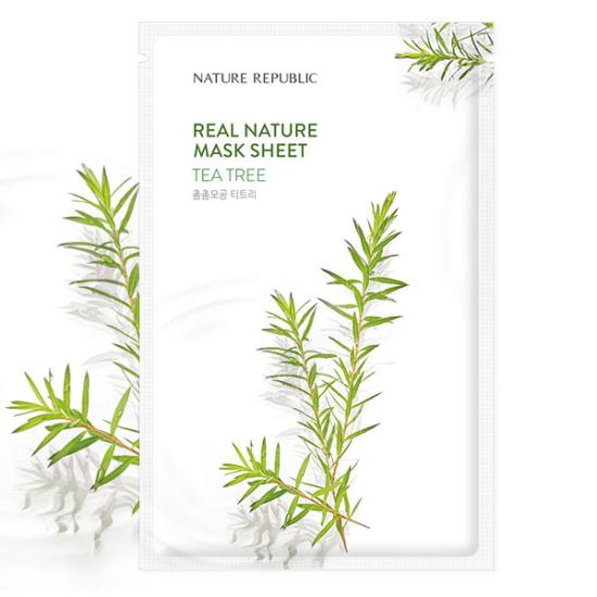 Combo 5 mặt nạ giấy dưỡng da cùng loại Nature Republic Real Nature Mask Sheet 23ml/miếng