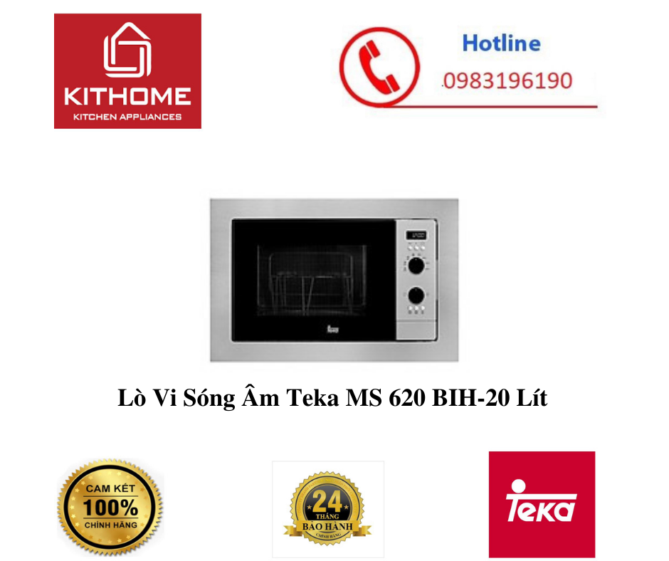 Lò Vi Sóng Âm Teka MS 620 BIH-20 Lít - Hàng chính hãng