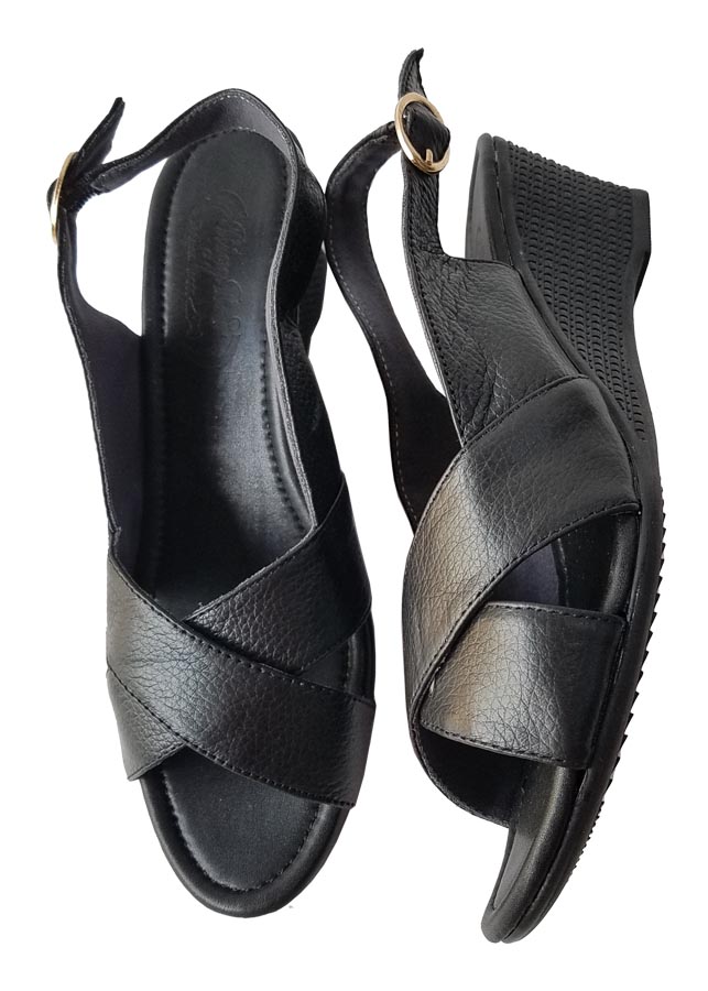 Giày sandal xuồng nữ da bò BIGGBEN cao cấp SDX33