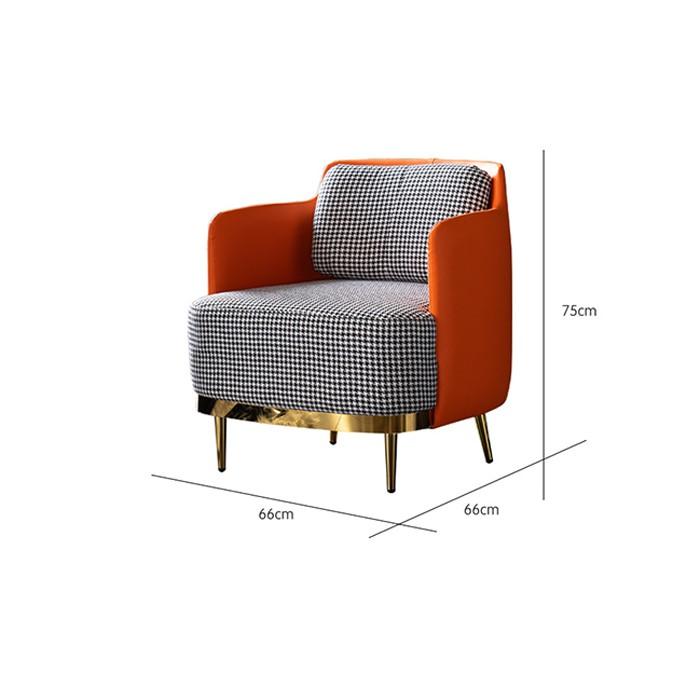 Ghế sofa đơn hiện đại đa năng sang trọng Ghế sofa Nỉ cao cấp GNK009 Giao màu ngẫu nhiên