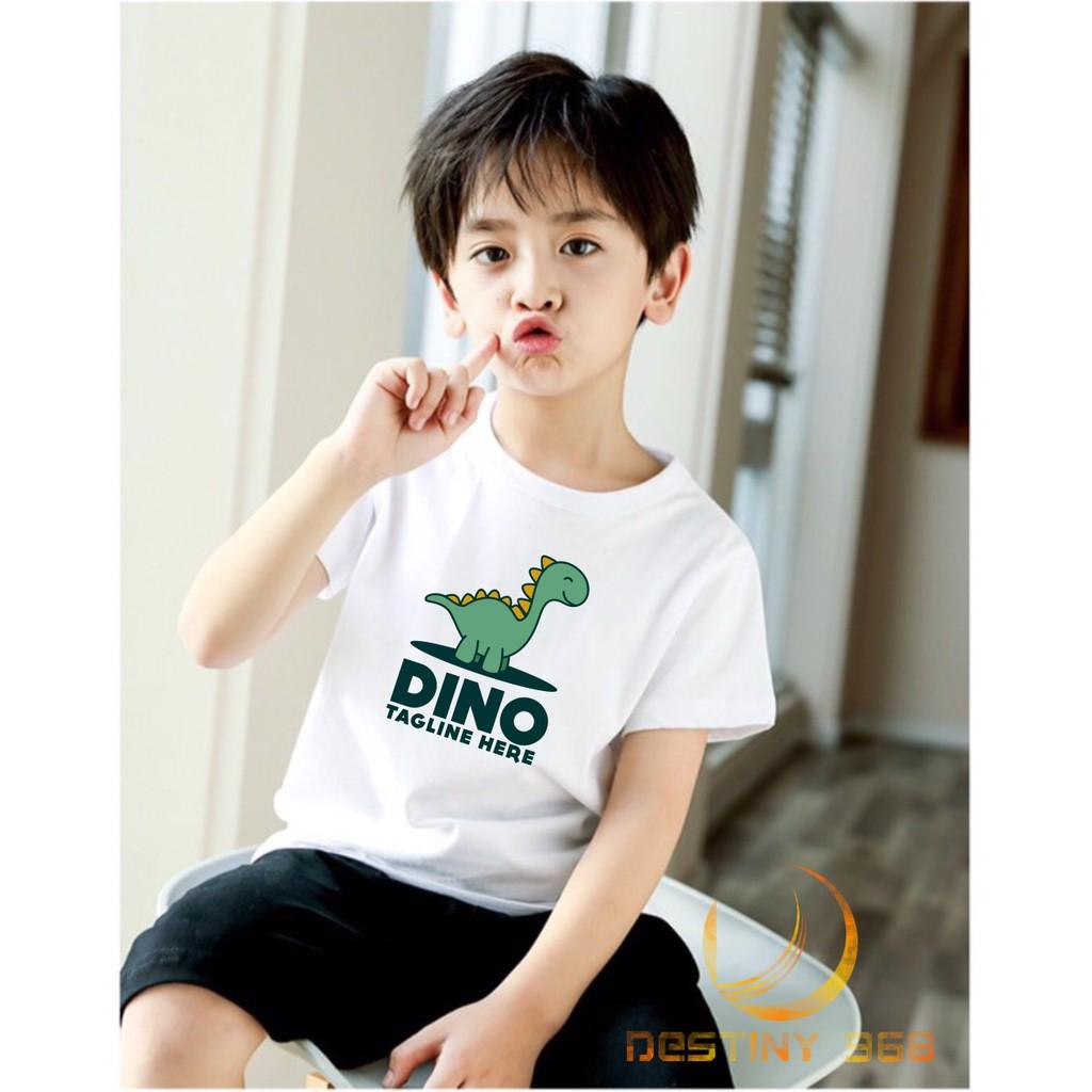 Áo gia đình 4 người - Áo gia đình Khủng Long Dino - Đồng phục gia đình họa tiết chữ - Đồ đôi mẹ và bé - destiny968