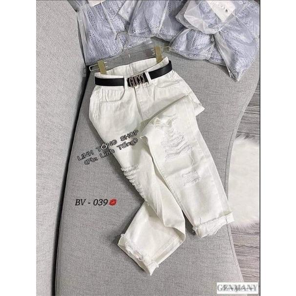 - - QUẦN BÒ DÁNG BAGGY RÁCH - - mẫu hot 2022
