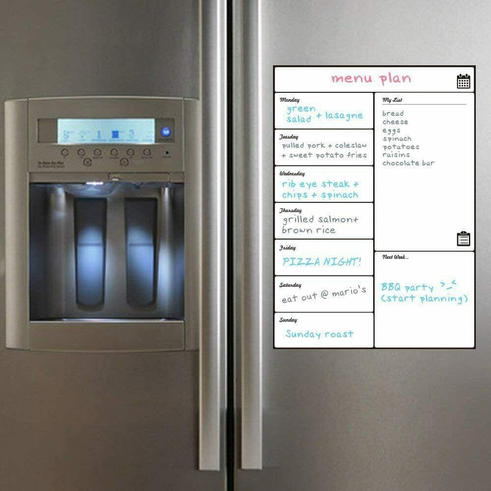 17x12 Blank ic Board for Fridge Planner Refrigerator White board