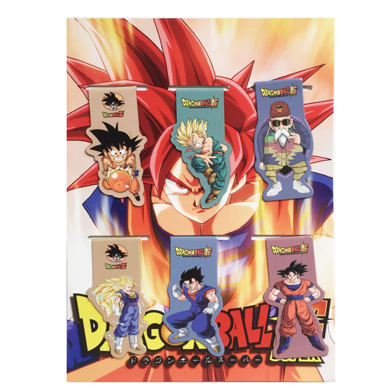 Bộ 6 Đánh Dấu Sách Bookmark Nam Châm Dragon Ball - 7 Viên Ngọc Rồng