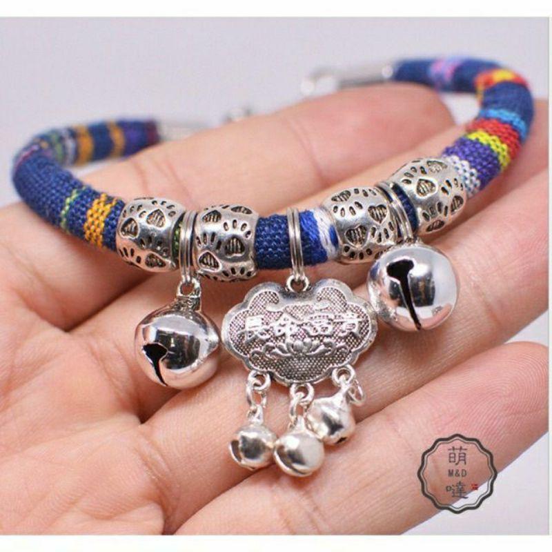 Vòng thổ cẩm chuông cho mèo