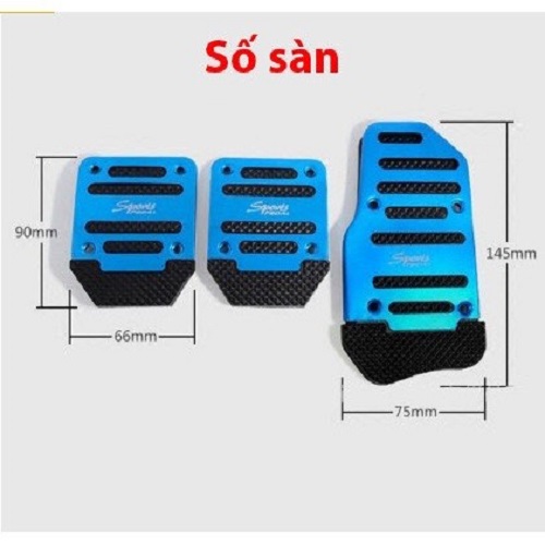 Ốp Bọc Chân Ga Chân Phanh Cho Ô Tô Phong Cách Thể Thao