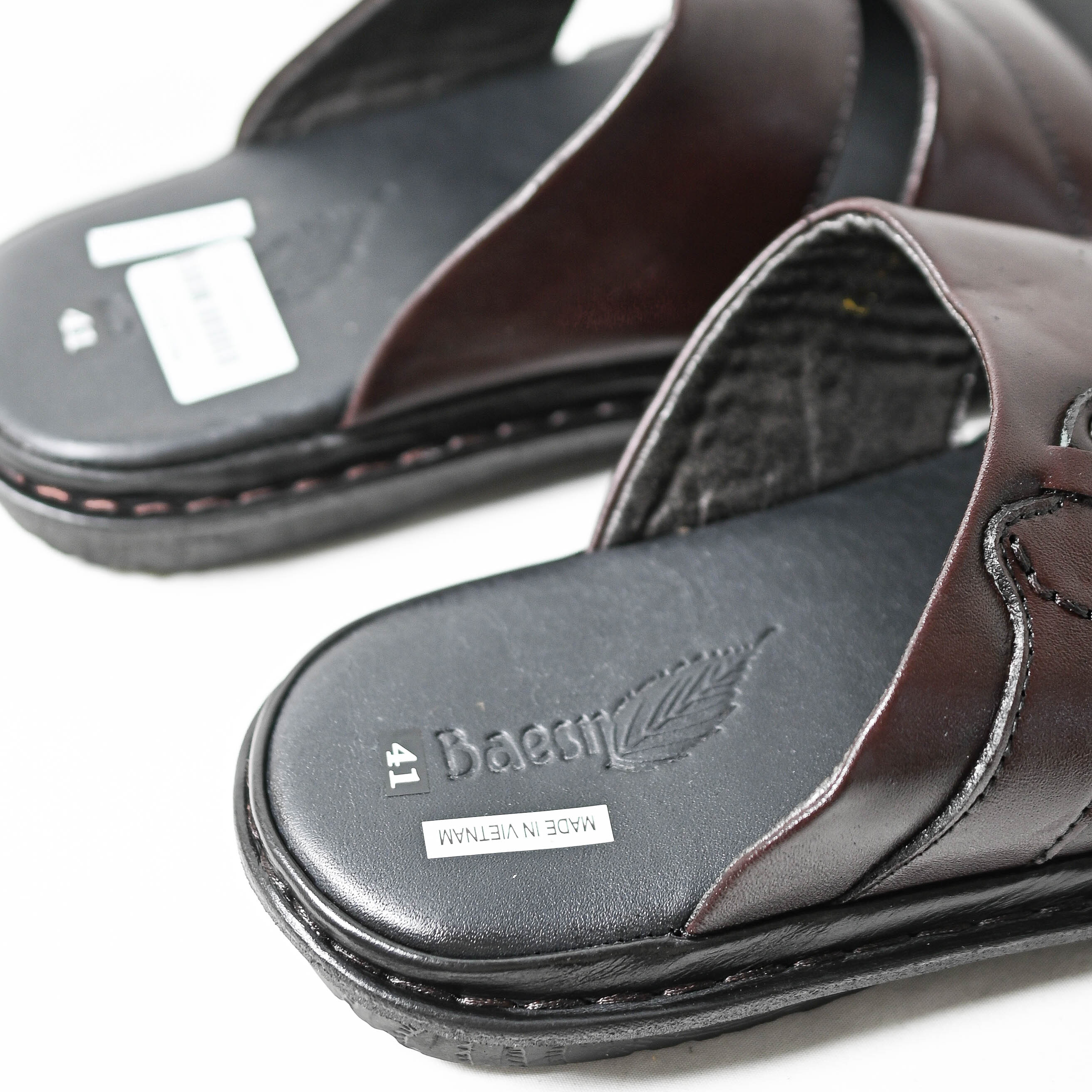 Dép da nam quai ngang