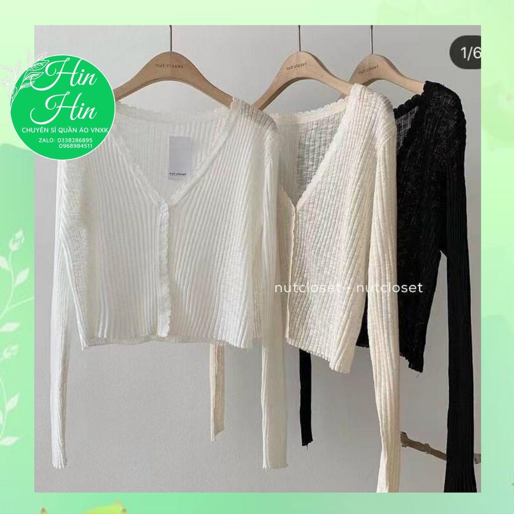 Áo khoác cardigan len tơ Quảng Châu mặc 4 mùa siêu hot - hinhin