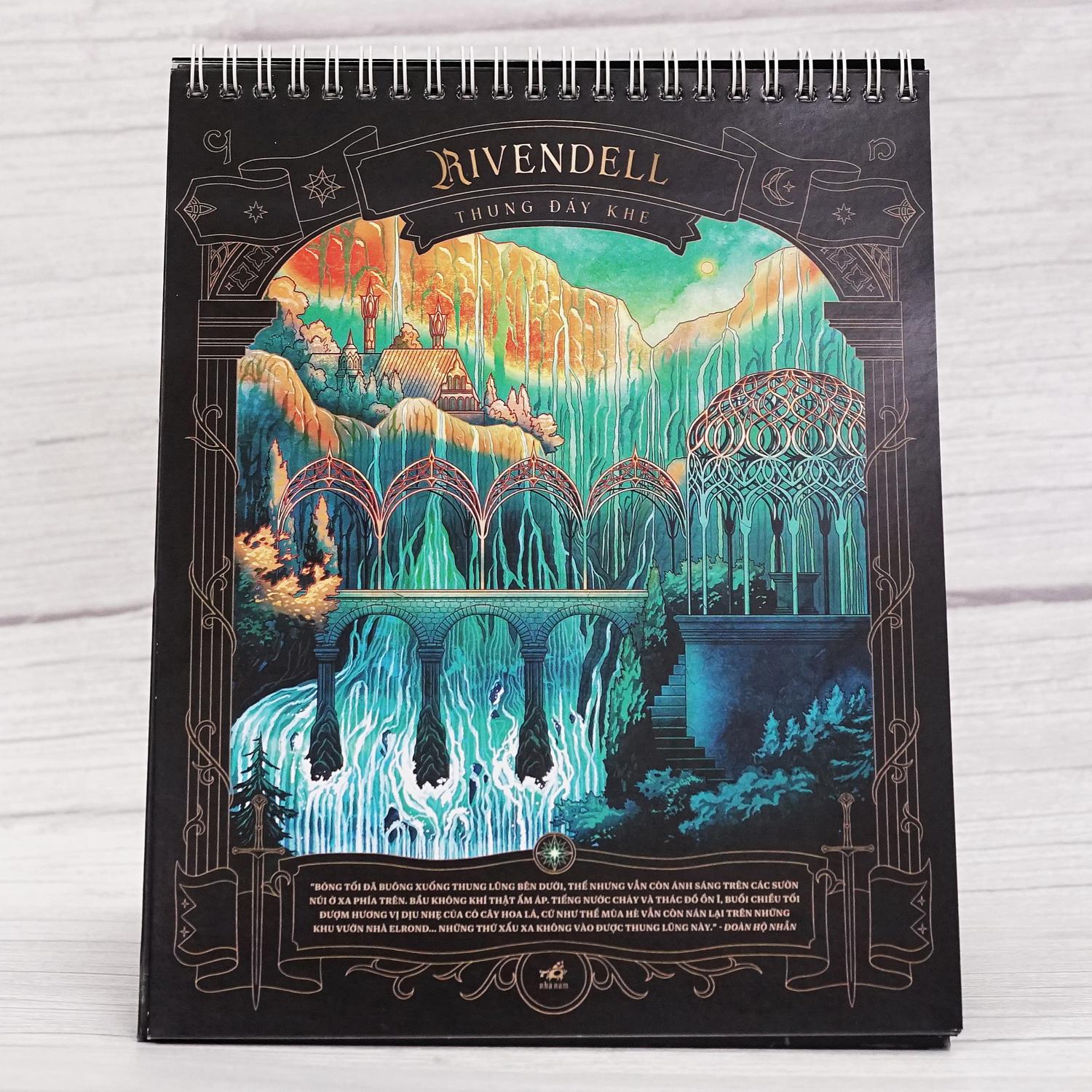 Lịch Để Bàn 2026 - Vùng Đất Kỳ Ảo - Hành Trình Qua Trung Địa