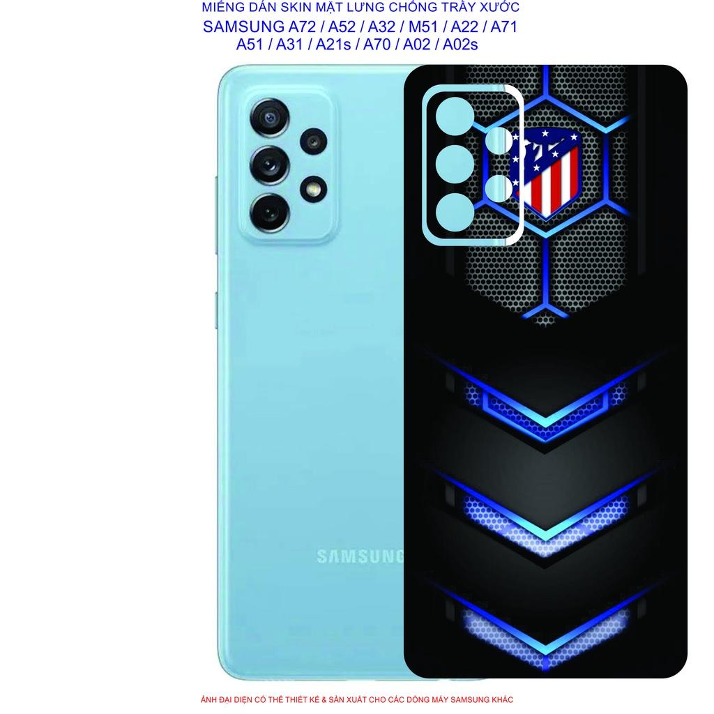 Miếng Dán Skin mặt lưng dành cho SAMSUNG A72 / A52 / A32 / A22 / M51 / A71 / A51 / A31 / A21s / A12 / A02 / A02s chống trầy xước