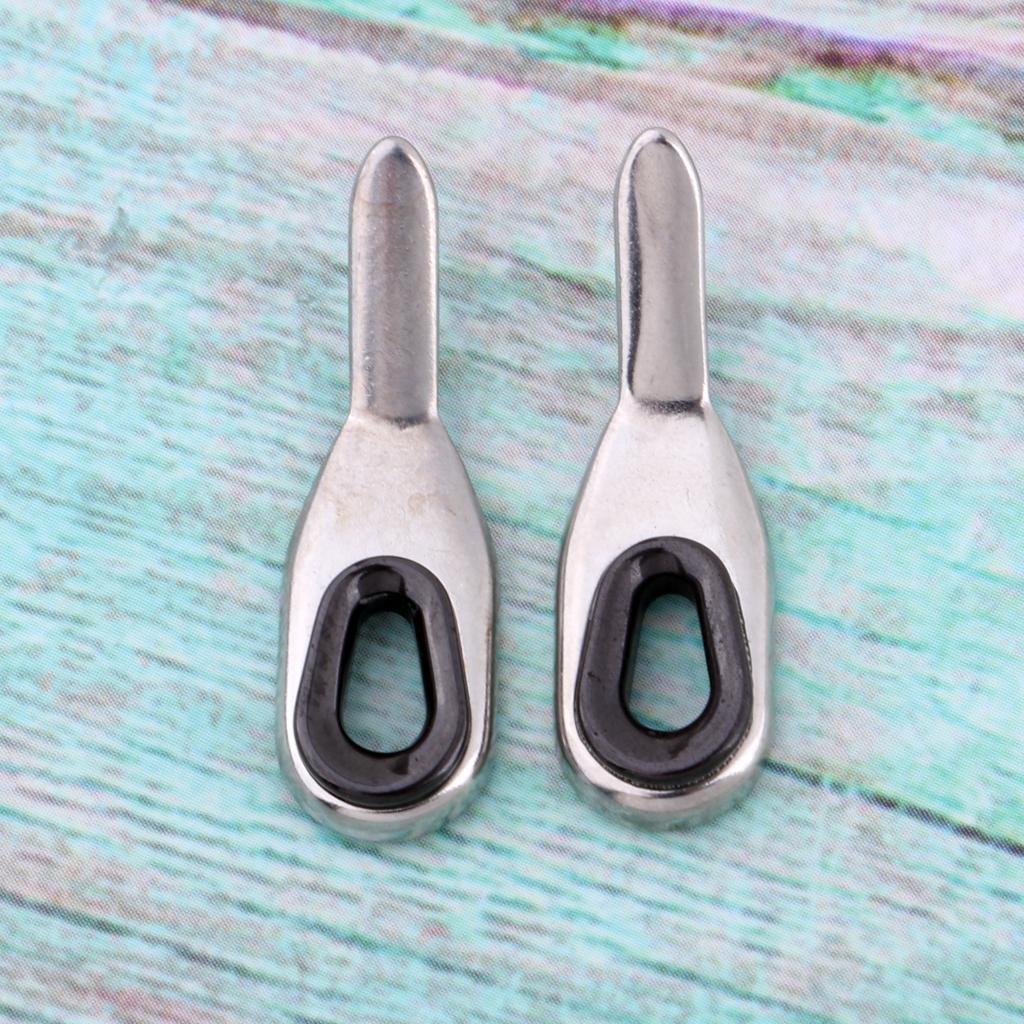 2 Pieces Fishing Rod Guides Tip Tops Repair Set Rod Buiding Rod Guide