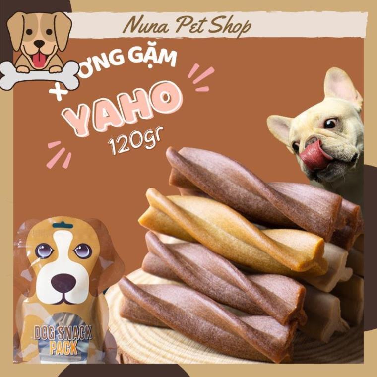 Bánh thưởng làm sạch răng, xương gặm thơm miệng cho chó Dog Snack Pack Yaho