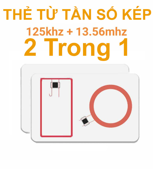 Thẻ từ RFID Tần Số Kép 125Khz và 13,56Mhz – 2 trong 1