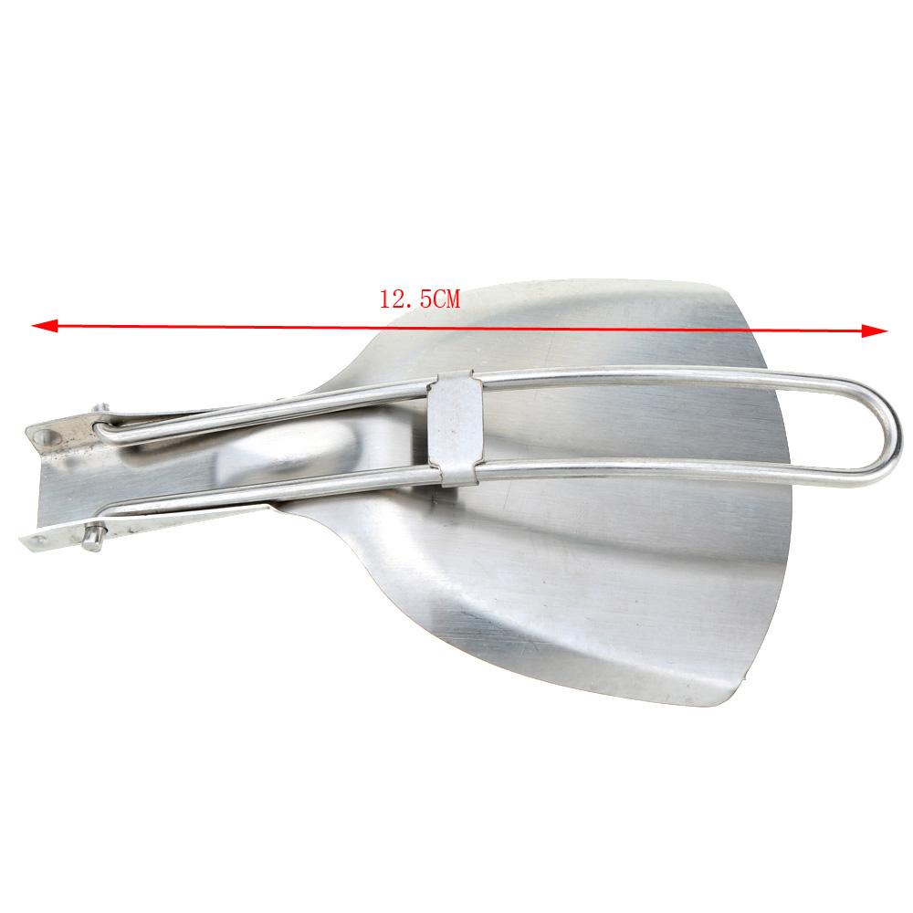 Xẻng nấu ăn bằng thép không gỉ có thể gấp gọn, phù hợp cho du lịch