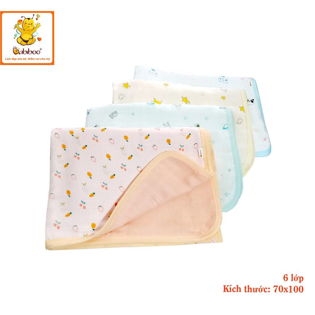 Mền sợi tre 6 lớp in hình cho bé BABIBOO – BK08