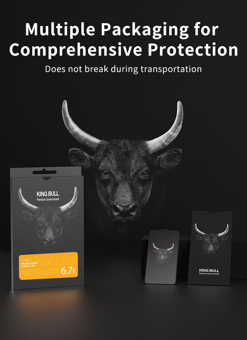 Miếng Dán Cường Lực Mipow Kingbull Mờ Chống Vân ANTI-GLARE Premium HD (2.7D) iPhone 13 Mini / iPhone 13/ iPhone 13 Pro/ iPhone 13 ProMax_ Hàng Chính Hãng