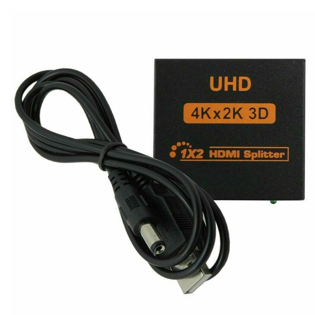2x 1080P 3D 1 in 2 4K HDCP 1.4 Stripper HDMI Splitter Switcher for 3D HDTV