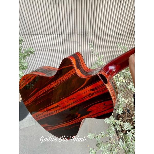 Đàn Guitar Acoustic Solid Top vát hông gỗ nhập khẩu cao cấp Eboni A1 Mã ST-X4