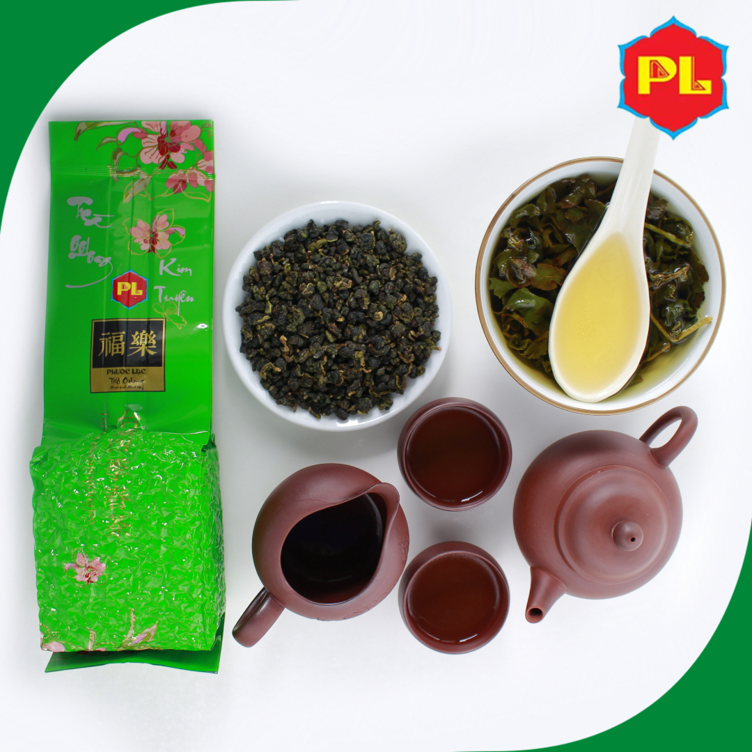 Trà Ô Long (oolong) Kim Tuyên Phước Lạc Loại 3 Gói 250g