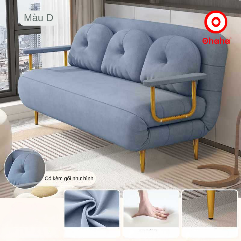 [GIÁ RẺ - Miễn phí vận chuyển &amp; Lắp đặt tại TP.HCM] Ghế Sofa giường gấp gọn bọc nệm thông minh, kiểu dáng hiện đại - SFG002