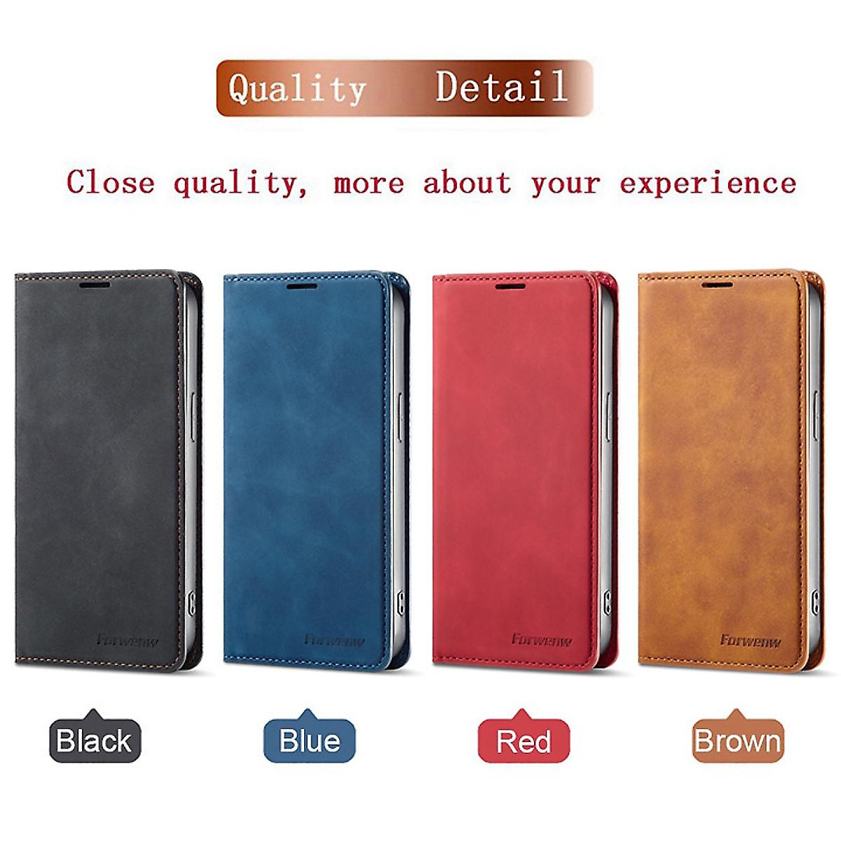 Bao da dạng ví dành cho iPhone 15, 15 Pro, 15 Plus, 15 Pro Max hiệu Greencase - Hàng nhập khẩu