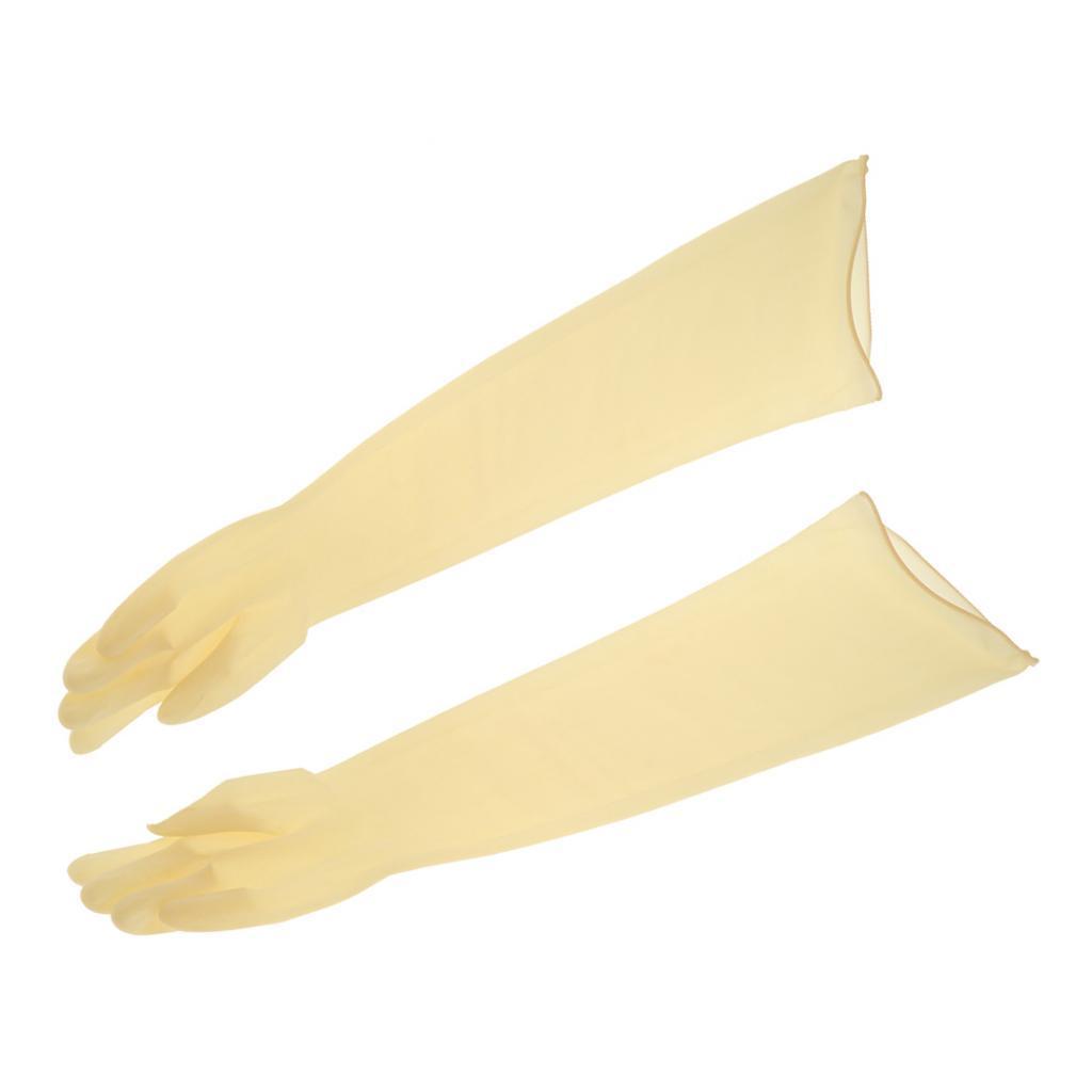 2 Pairs Of Durable 75cm Industrial Lab Anaerobie Glove Box Safety Work Gloves