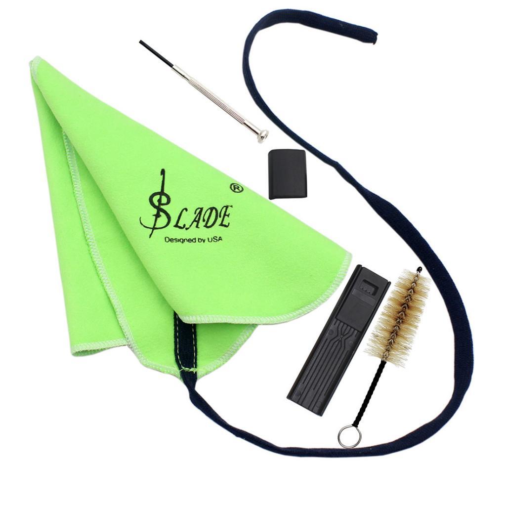 5-in-1 Cleaning Kit Parts for Flute Sax Saxophone Woodwind Instruments
