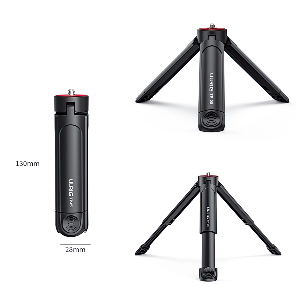 TRIPOD MINI KIÊM TAY CẦM QUAY VIDEO UURIG TP-05 - HÀNG NHẬP KHẨU