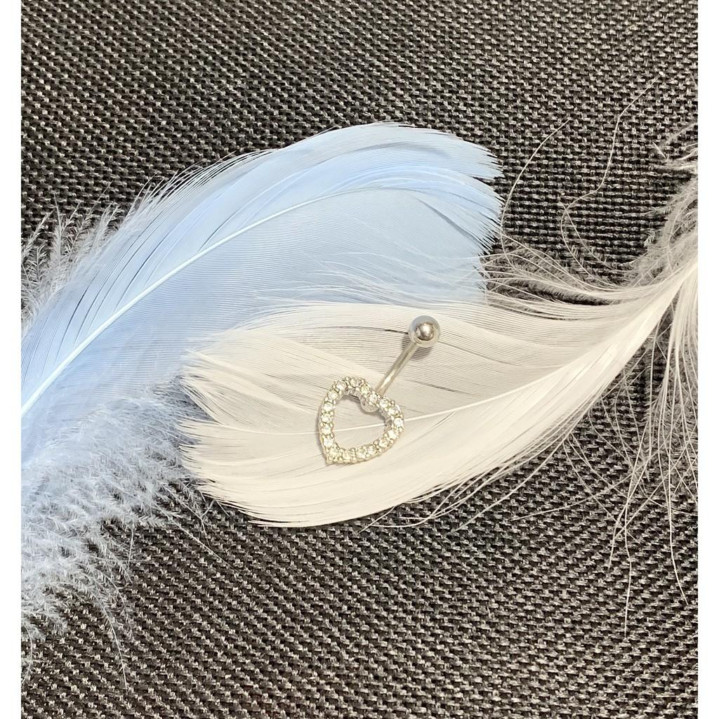 KHUYÊN RỐN HÌNH TRÁI TIM SIÊU SÁNG - XUÂN SHOP CHUYÊN KHUYÊN NHẬP THÁI