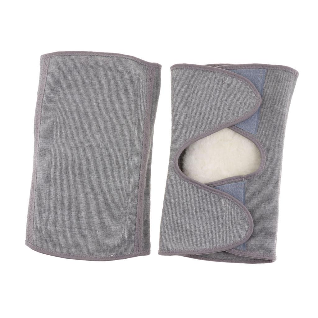 Fleece Thicken Leg Warmers Knee Protector Sleeve Guard Kneepads for Arthritis Joint Pain for Elderly,Keep Warm In Cold Weather