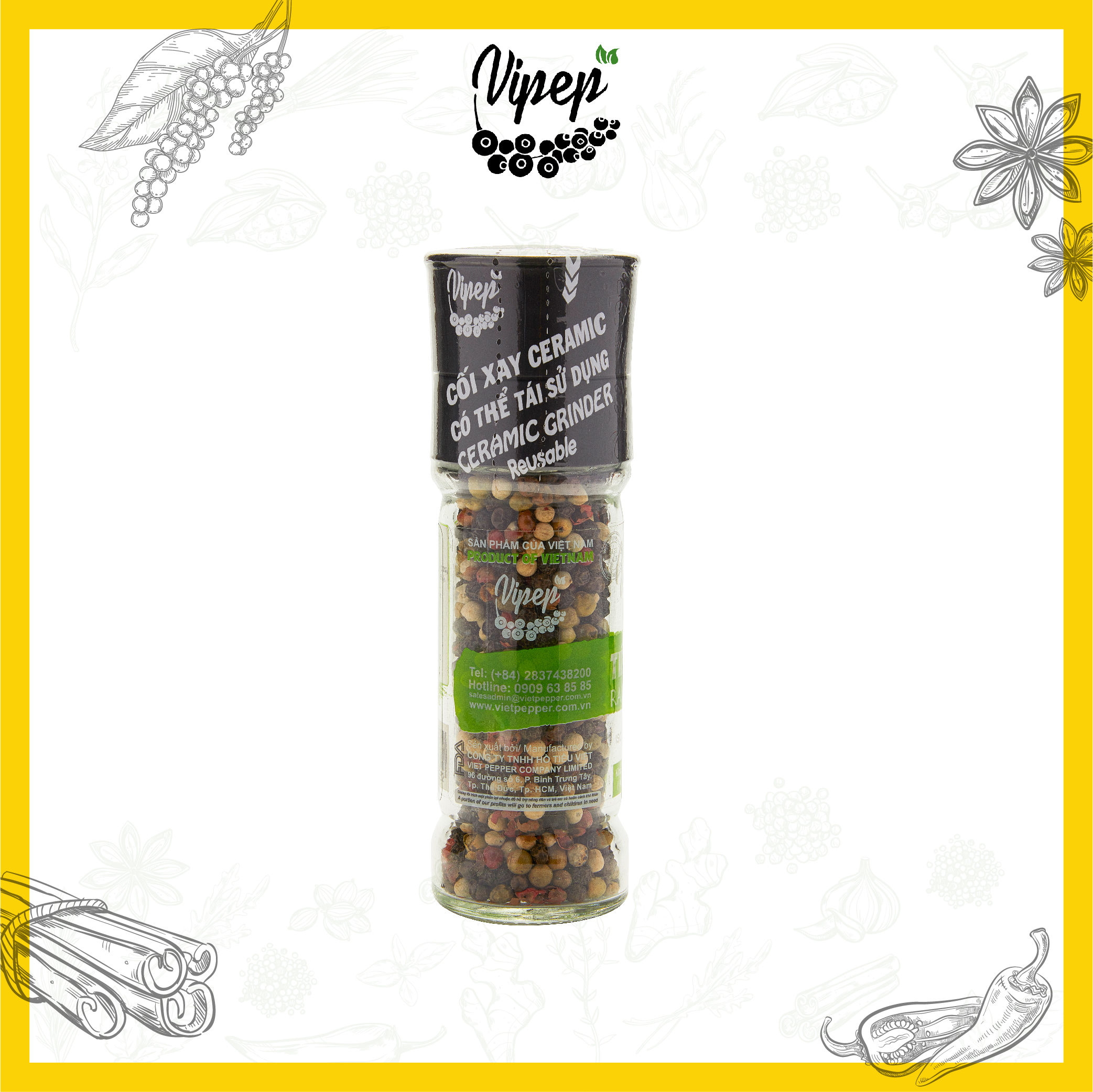 Tiêu Ngũ Sắc Vipep 45g