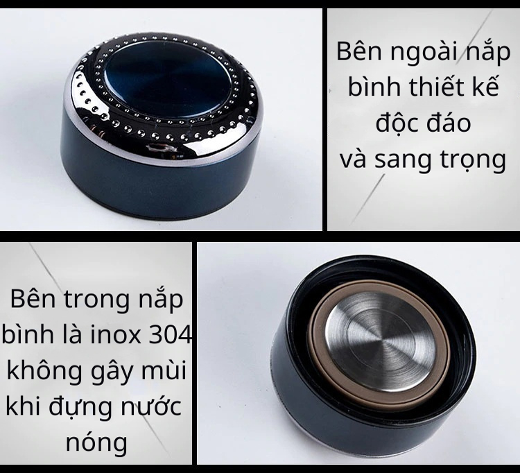 Bình Nước Giữ Nhiệt Inox 316 - YOGA QG, Thiết Kế Sang Trọng, Cứng Cáp, Không Gỉ, Giữ Nhiệt Tốt, Có Lớp Tráng Bạc Giúp Tăng Hiệu Quả Giữ Nhiệt - Hàng chính hãng