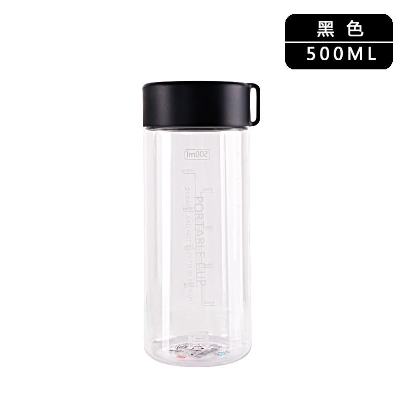 Phong cách mới nhất tiện lợi 100 cốc nhựa di động dung tích lớn đơn giản học sinh trẻ em cốc nước quà tặng cốc trong suốt