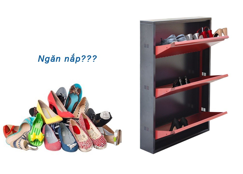 Tủ để giày dép Xuân Hòa chính hãng - Thép sơn tĩnh điện
