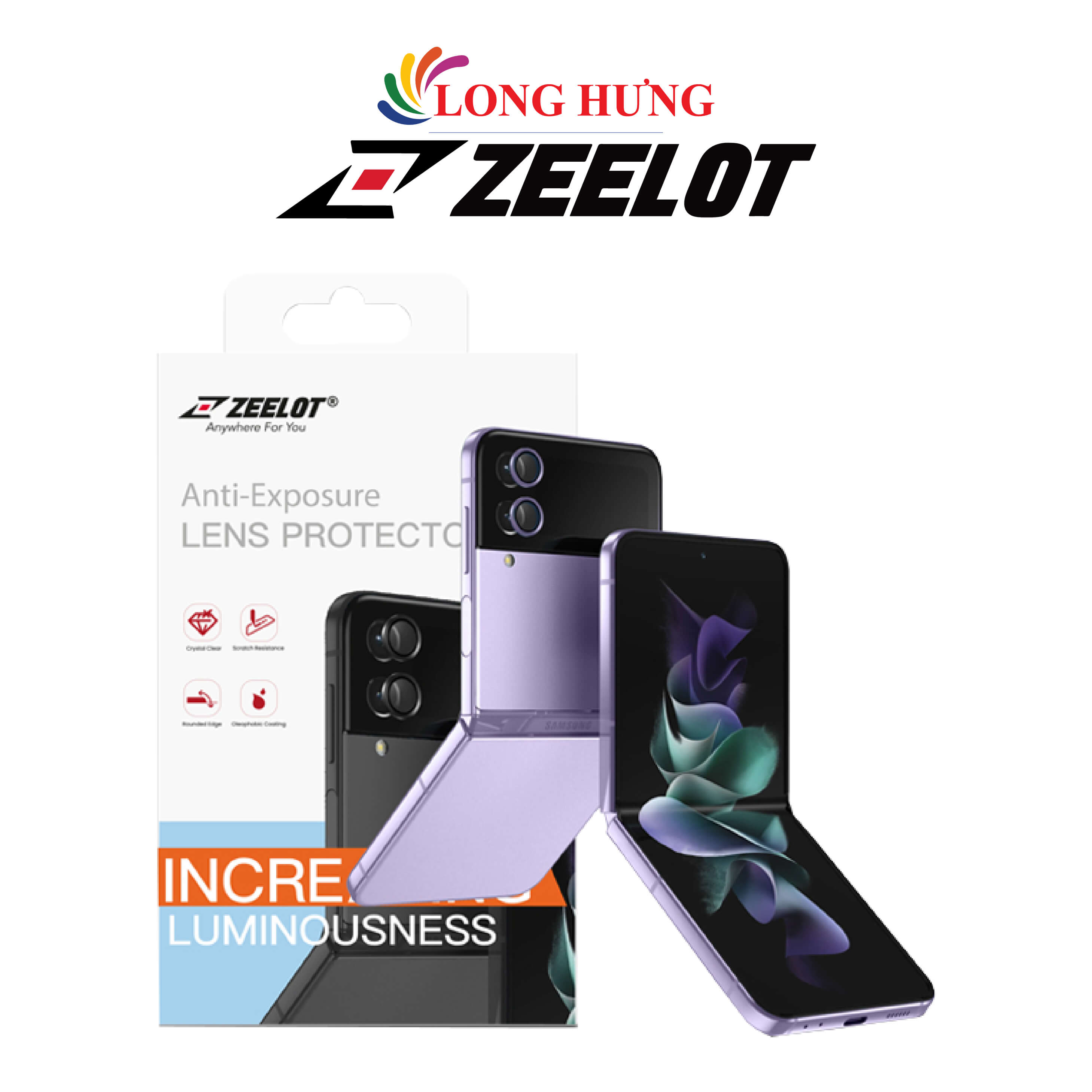 Dán màn hình 5-IN-1 Zeelot NanoFilm Protection Galaxy Z Flip4 - Hàng chính hãng