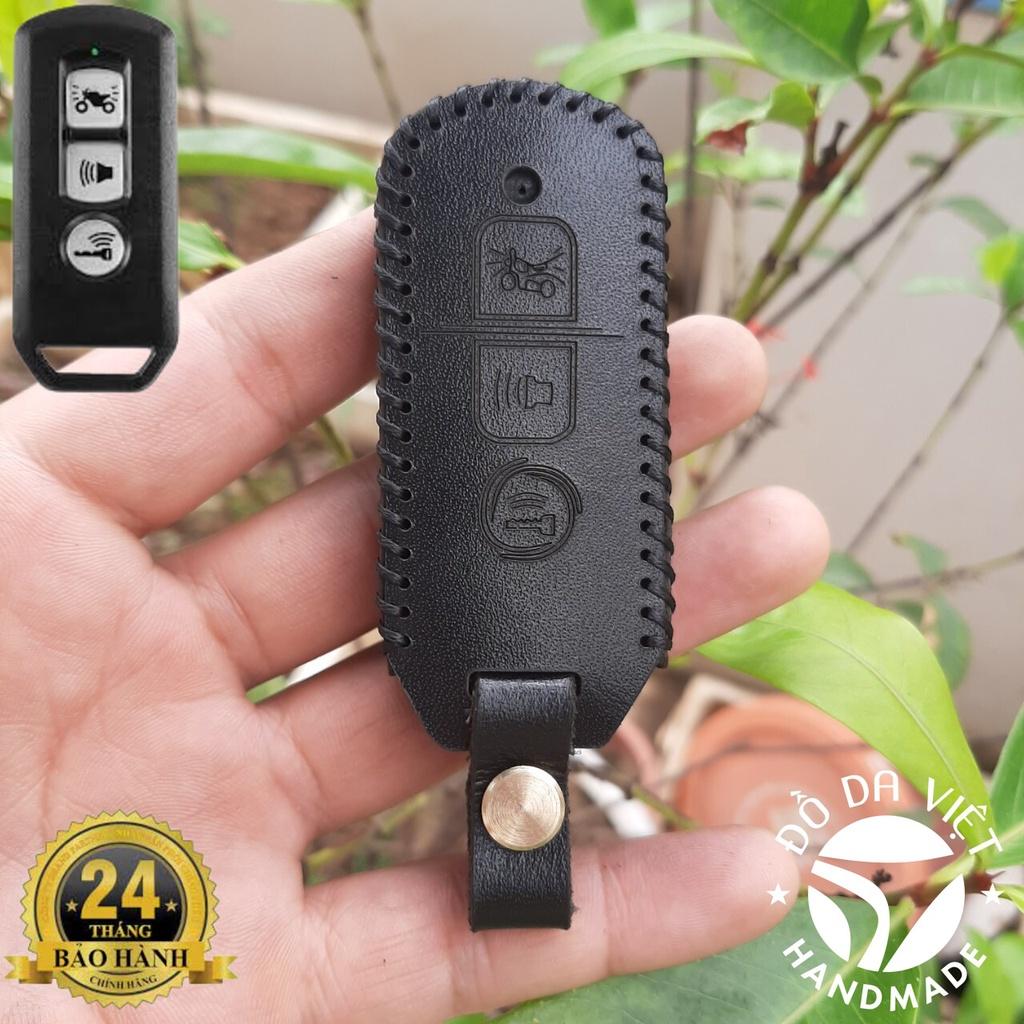 Bao Da Chìa Khóa SH, PCX, SH Mode, Cub 125, Adv 3 nút. Da Bò Nhập Khẩu