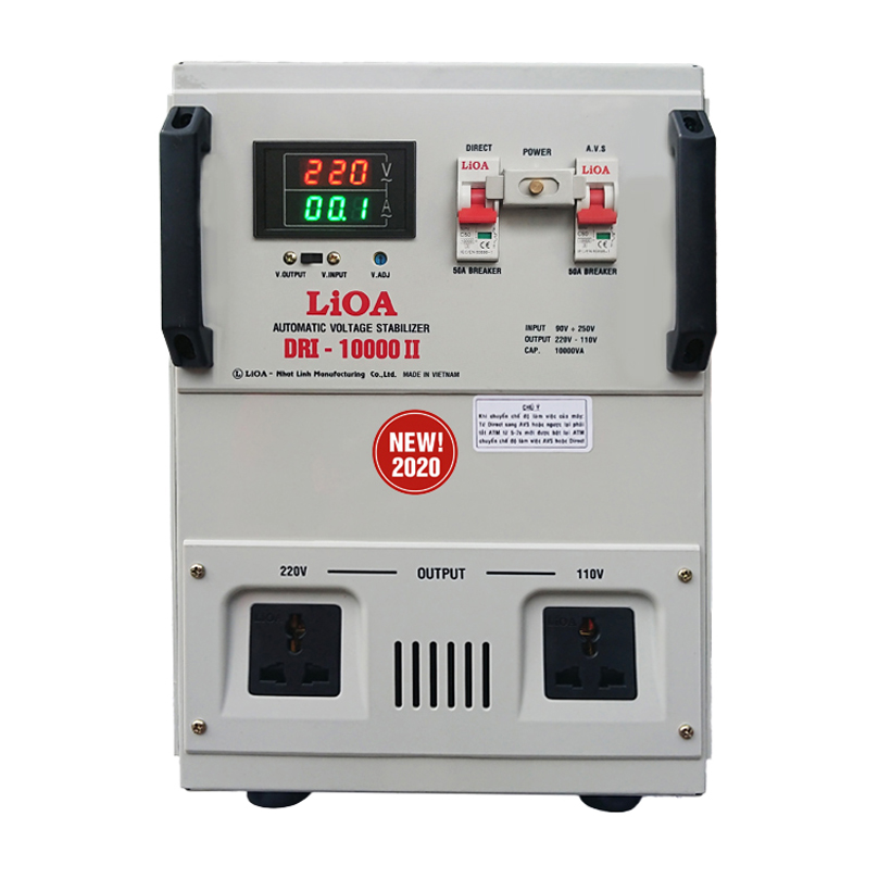 Ổn áp 1 pha LiOA DRI-10000 II NEW2020