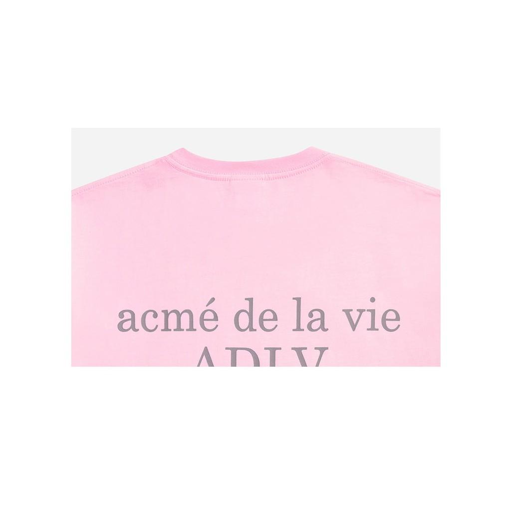 Áo thun ngắn tay cổ tròn ADLV Basic Pink - Hồng